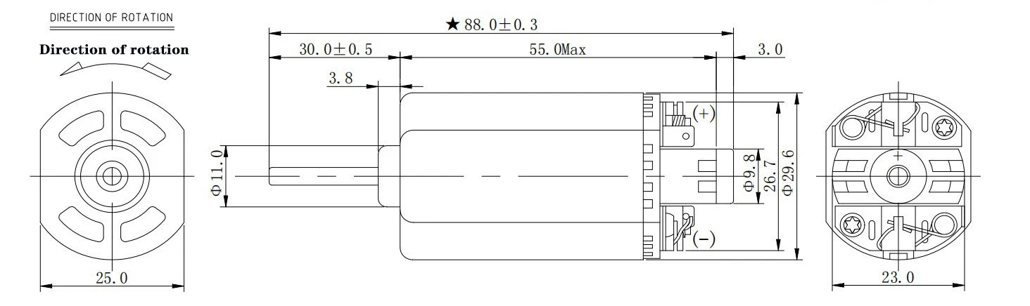 7024G-motor outline 7024G-motor outline